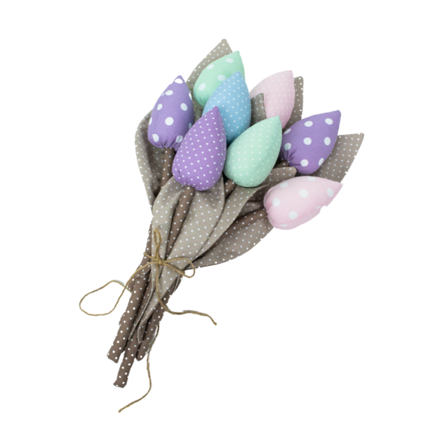 Διακοσμητικό Υφασμάτινο Λουλούδι “Tulip bouquet”.. - διακοσμητικά, ύφασμα, λουλούδια, δώρο
