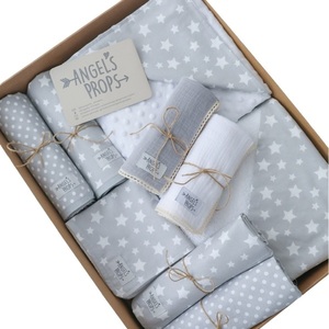 Newborn Box - Σετ νεογέννητου 10 τεμαχίων - "Little Stars" - αγόρι, δώρα για βάπτιση, βρεφικά, προίκα μωρού, σετ δώρου