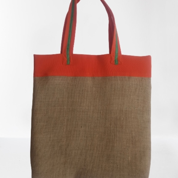 Καλοκαιρινή τσάντα από λινατσα tote bag με χειροποίητο κέντημα - ψάθα, μεγάλες, all day, tote, πάνινες τσάντες - 4