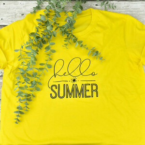 10τμχ./ Μπλουζάκια Hello Summer - δώρο, αποφοίτηση - 2