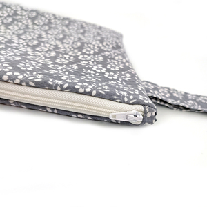 Pouch Grey Flow large 32cm x Υ 23cm - ύφασμα, καλλυντικών, ταξιδίου, μικρές, φθηνές - 2