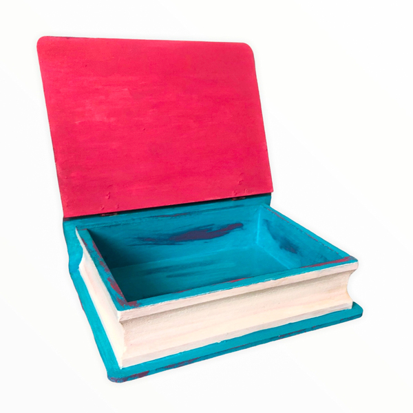 Ξύλινο κουτί αποθήκευσης-βιβλίο με θέμα "Κουκουβάγια" - Διαστάσεις: 21*17,5*5,5 εκ. - κορίτσι, κουτί, οργάνωση & αποθήκευση, κουκουβάγια, κουτιά αποθήκευσης, διακοσμητικό παιδικού δωματίου - 4