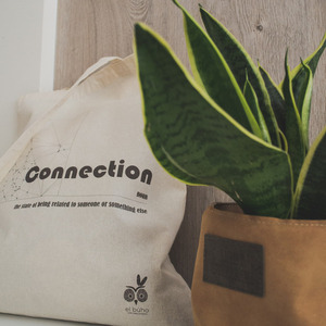 Tote Bag Connection Organic Cotton - ύφασμα, ώμου, all day, tote, πάνινες τσάντες - 2