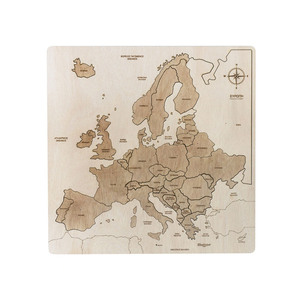 Χάρτης της Eυρώπης ξύλινο puzzle - 36 pcs - ξύλινα παιχνίδια