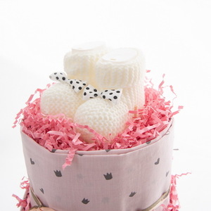 Ροζ Χειροποίητο Diaper Cake για κοριτσάκι - Princess - κορίτσι, πριγκίπισσα, σετ δώρου, δώρο γέννησης, diaper cake - 2