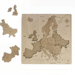Χάρτης της Eυρώπης ξύλινο puzzle - 36 pcs - ξύλινα παιχνίδια - 4