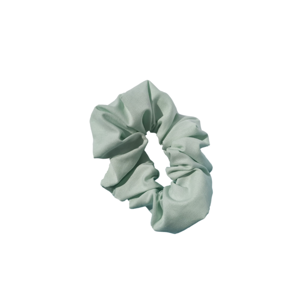 Scrunchies M - Light mint - ύφασμα, λαστιχάκια μαλλιών