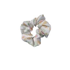 Scrunchies M - Flowers #2 - ύφασμα, λαστιχάκια μαλλιών