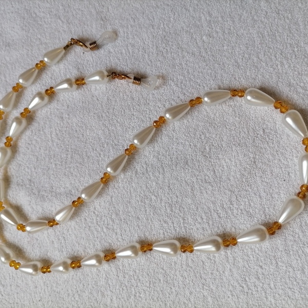 Κορδόνι Γυαλιών με πέρλες κ κρυσταλάκια - αλυσίδες, αλυσίδα γυαλιών - 2