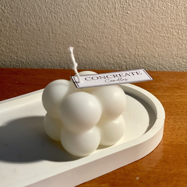 Αρωματικό Κερί "Mini Bubble Cube" - αρωματικά κεριά, διακοσμητικά - 2