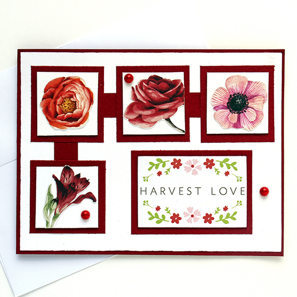 Ευχετήρια κάρτα Harvest Love - χαρτί, επέτειος, αγ. βαλεντίνου, ευχετήριες κάρτες