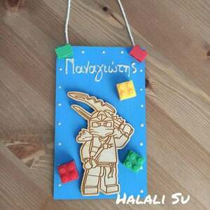 ξύλινο κρεμαστό door hanger για αγόρια με όνομα παιδιού και θέμα ' νίντζα' ninja - αγόρι, κρεμαστά, διακοσμητικά, προσωποποιημένα, κρεμαστό διακοσμητικό - 5