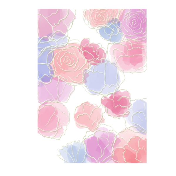 Art Print ροζ άνθη Α5 - πίνακες & κάδρα, αφίσες, λουλούδι, διακοσμητικά