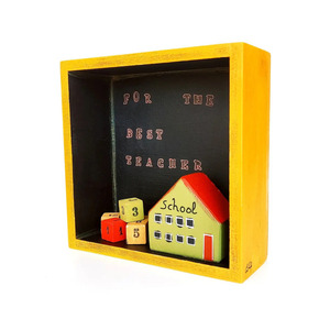 Δώρο για δασκάλα ή δάσκαλο ξύλινο επιτραπέζιο καδρακι - χειροποίητα, δώρα για δασκάλες