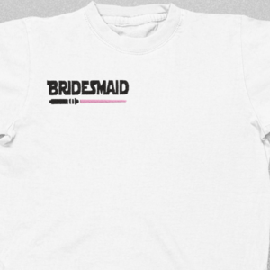 Σετ 4τμχ Βαμβακερό μπλουζάκι για Bachelorette party με κεντητό σχέδιο Bridesmaid / star wars - κεντητά