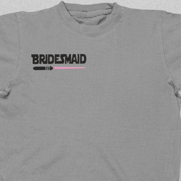 Σετ 4τμχ Βαμβακερό μπλουζάκι για Bachelorette party με κεντητό σχέδιο Bridesmaid / star wars - κεντητά - 4