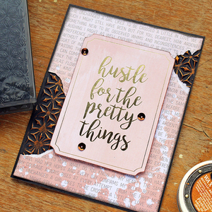 Ευχετήρια κάρτα Hustle for the pretty things - γενέθλια, γιορτή, γενική χρήση - 3
