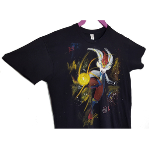 Ανδρικό t-shirt, ζωγραφισμένο στο χέρι, μαύρο, μέγεθος (Μ) - Pokemon Fan - 100% βαμβάκι. - ζωγραφισμένα στο χέρι, ανδρικά - 2