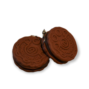 Μπισκότα Παπαδοπούλου σοκολατένια mini/ σκουλαρίκια κρεμαστά/ μεσαία/ πολυμερικός πηλός/ χειροποίητο - πηλός, κρεμαστά, μεγάλα, γάντζος