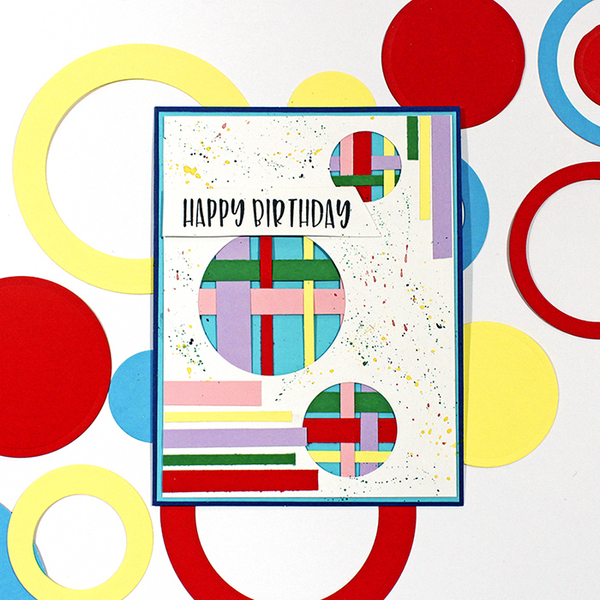 Ευχετήρια κάρτα Happy Birthday με χρώματα - γενέθλια, birthday - 2
