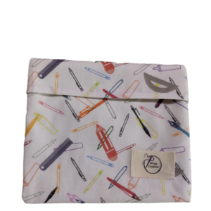 θήκη κολατσιου -snack bag 13*16cm - χειρός, tote, ύφασμα, μικρές