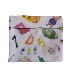 θηκη κολατσιου-snack bag 13*16cm - ύφασμα, χειρός, tote, μικρές