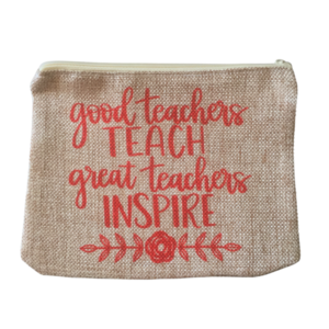 Νεσεσέρ λινό για την δασκάλα με αφιέρωση - όνομα - μονόγραμμα, personalised, δώρα για δασκάλες