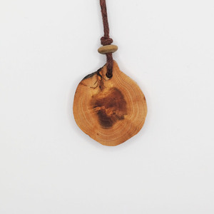 Κρεμαστό από ξύλο κερασιάς - διάμετρος 3 εκ - ξύλο, boho, μενταγιόν