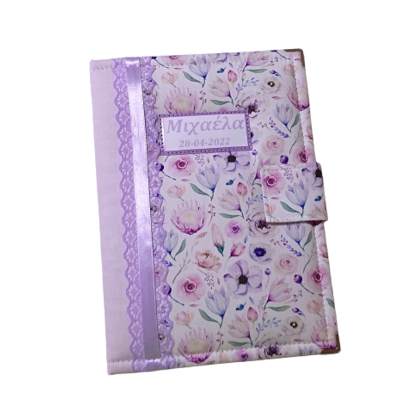 Θήκη βιβλιαρίου floral little bliss - κορίτσι, λουλούδια, θήκες βιβλιαρίου