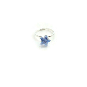 Παιδικό Δαχτυλίδι Αστέρι γαλάζιο - πλαστικό, αστέρι, βεράκια, αυξομειούμενα, φθηνά - 2