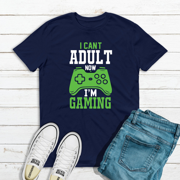 Ανδρικό T-shirt "I Cant adult I'm Gaming" - ανδρικά - 2