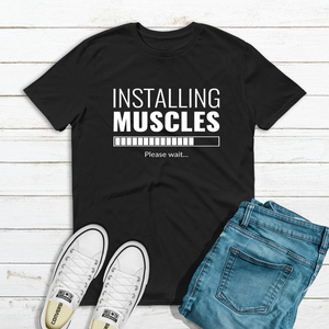 Ανδρικό T-shirt "Installing Muscles" - ανδρικά
