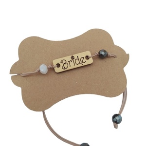 Bride, team bride bracelet με περλα και αιματιτη