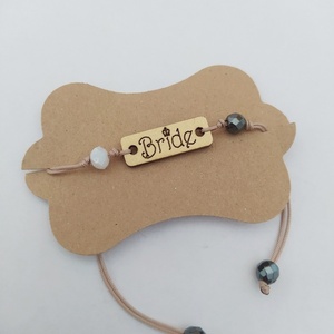 Bride, team bride bracelet με περλα και αιματιτη - 3