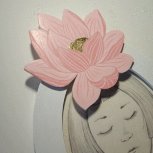 Lotus Namaste ξύλινη κορνίζα για φωτογραφίες - ζωγραφισμένα στο χέρι, decor - 2