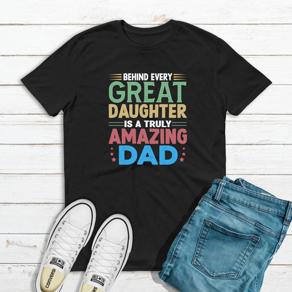 Ανδρικό T-shirt, "Κόρη και μπαμπάς" - δώρα για τον μπαμπά, γιορτή του πατέρα - 4