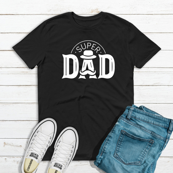 Ανδρικό T-shirt "Super Μπαμπάς" - μπαμπάς, δώρα για τον μπαμπά - 3