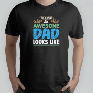 Ανδρικό T-shirt "Έτσι μοιάζει ένας υπέροχος μπαμπάς" - μπαμπάς, δώρα για τον μπαμπά, γιορτή του πατέρα