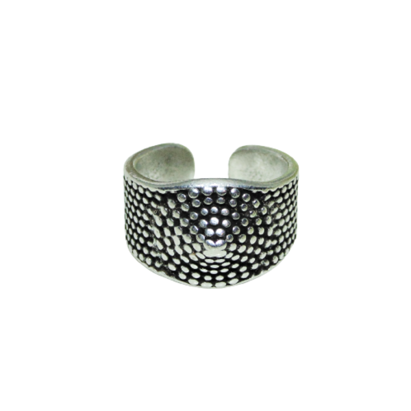 Δαχτυλίδι σεβαλιέ, african dot style - chevalier, επιχρυσωμένα, ορείχαλκος, γεωμετρικά σχέδια, αυξομειούμενα - 2