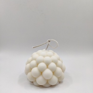 Διακοσμητικό κερί στρογγυλό Bubble Candle - 80g - αρωματικά κεριά, soy candles, vegan κεριά - 2