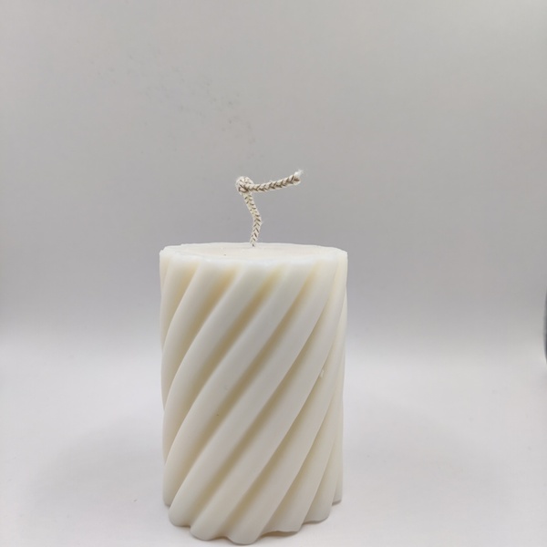 Διακοσμητικό κερί Wavey Pillar - 105g - αρωματικά κεριά - 2