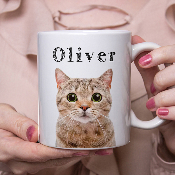 Κούπα Custom με την γάτα σας - Custom Mug - δώρο, customized, πορσελάνη, κούπες & φλυτζάνια