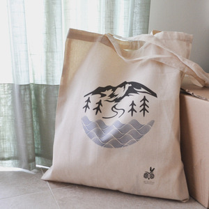 Tote Bag Natura Cotton - ύφασμα, ώμου, all day, tote, πάνινες τσάντες