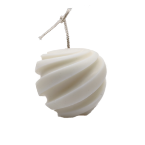 Διακοσμητικό κερί Round Twisted - 80g - αρωματικά κεριά, soy candles, vegan κεριά