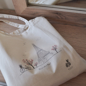 Tote Bag Petite Cotton - ύφασμα, ώμου, all day, tote, πάνινες τσάντες