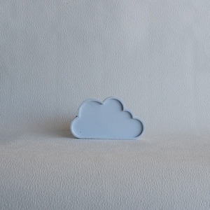 Διακοσμητικός Δίσκος Σύννεφο από τσιμέντο Γαλάζιο 13cm| Concrete - τσιμέντο, πιατάκια & δίσκοι