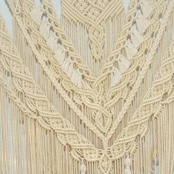 Large macrame wall hanging 1 m × 1 50 - μακραμέ - 3