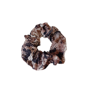 scrunchies- λαστιχάκι για τα μαλλιά snakeskin - ύφασμα, λαστιχάκια μαλλιών