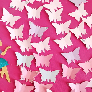 "Flying wishes" πίνακας με πεταλούδες - πίνακες & κάδρα, κορίτσι, δώρα για βάπτιση, παιδικά κάδρα - 2