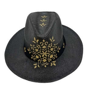 'Kirki' paintedmade hat - ψάθινα